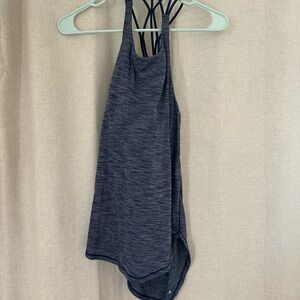 Lululemon Women's Gray Strappy Tank Top (size 8)